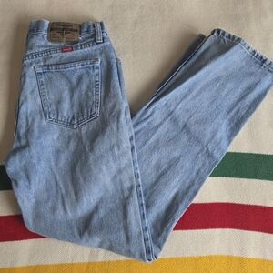 Vintage Wrangler Light Wash Cowboy Cut Denim Jeans Size 32 X 32